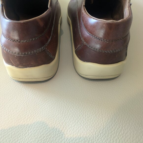 Bally Fiord Brown Leather lace up Loafers Oxfords - Picture 4 of 5